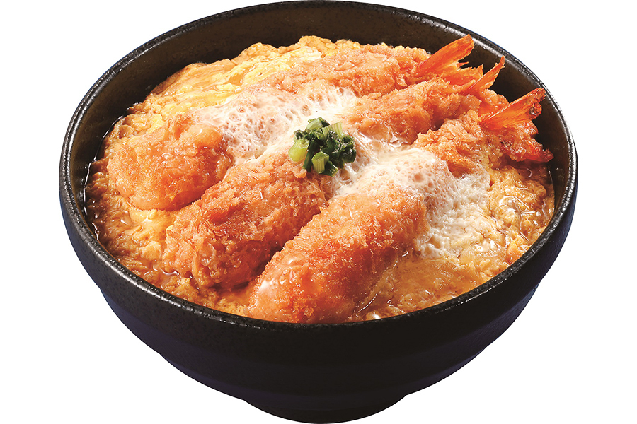 「エビフライ卵とじ丼」（797円）