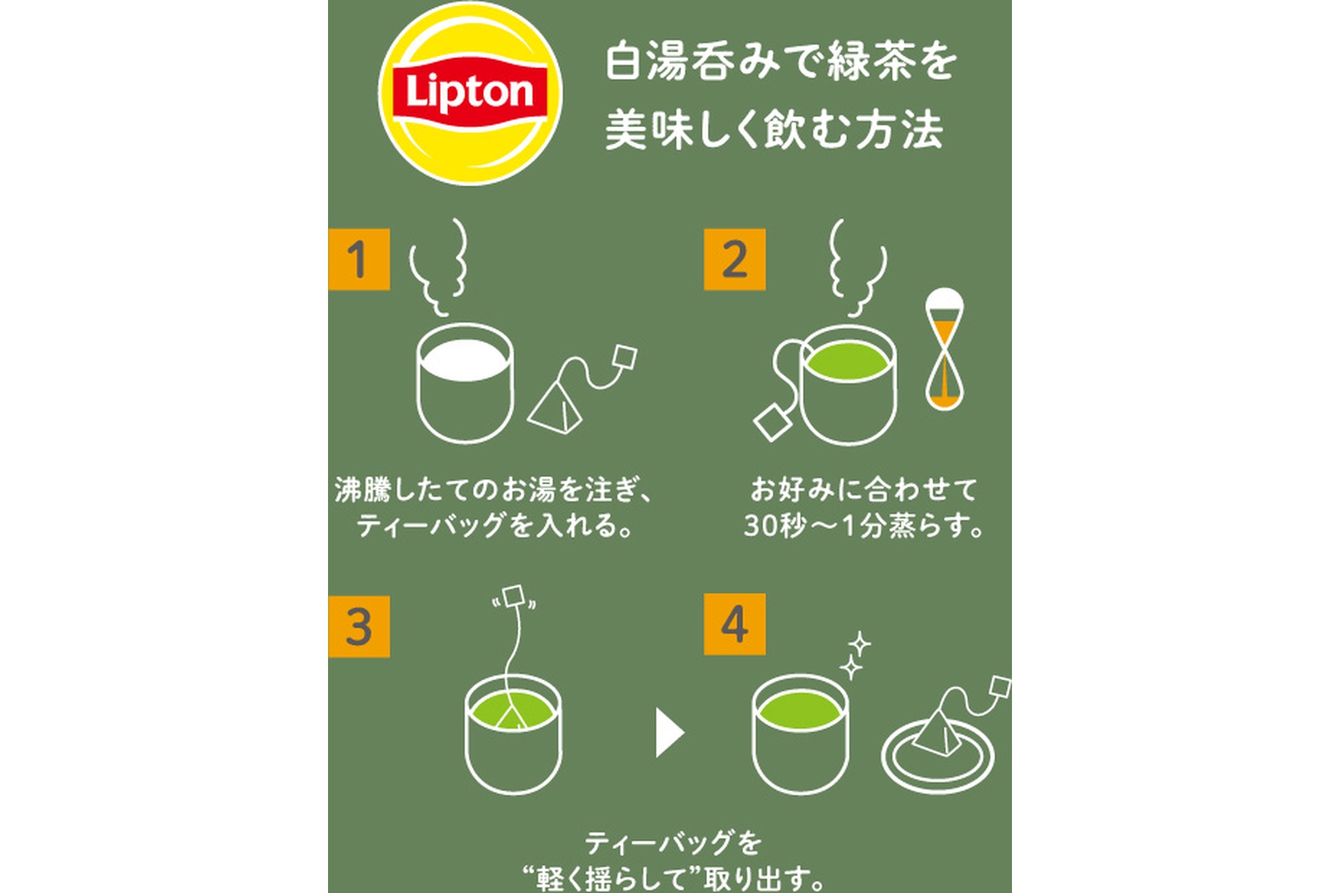 白湯呑みで緑茶をおいしく飲む方法