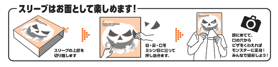 スリーブはお面として楽しめる