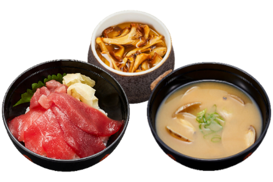 「まぐろ2種食べ比べ 鉄火小丼セット」（1089円）