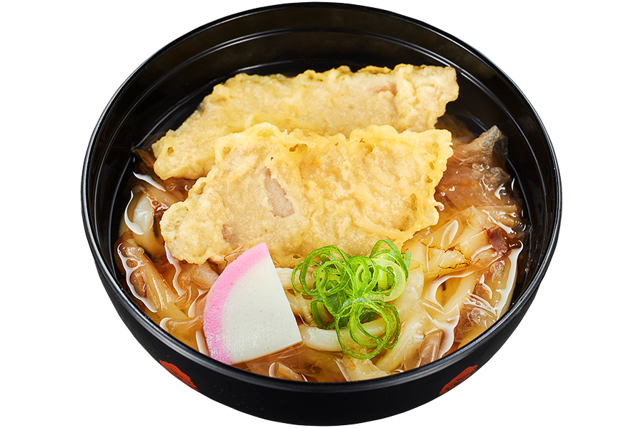 「まぐろ節香る まぐろ天うどん」（352円）