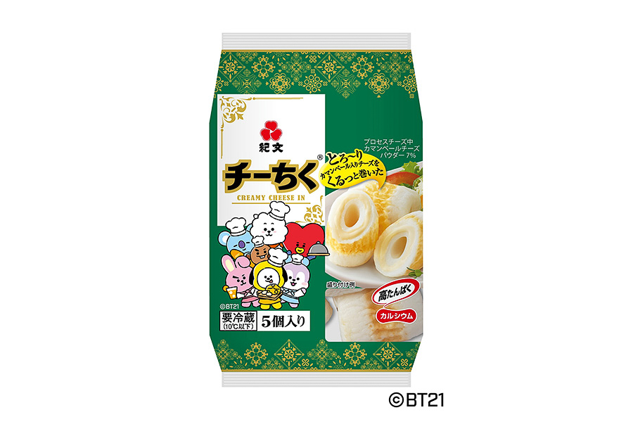 紀文「チーちく」BT21デザインパッケージ（デザイン1）