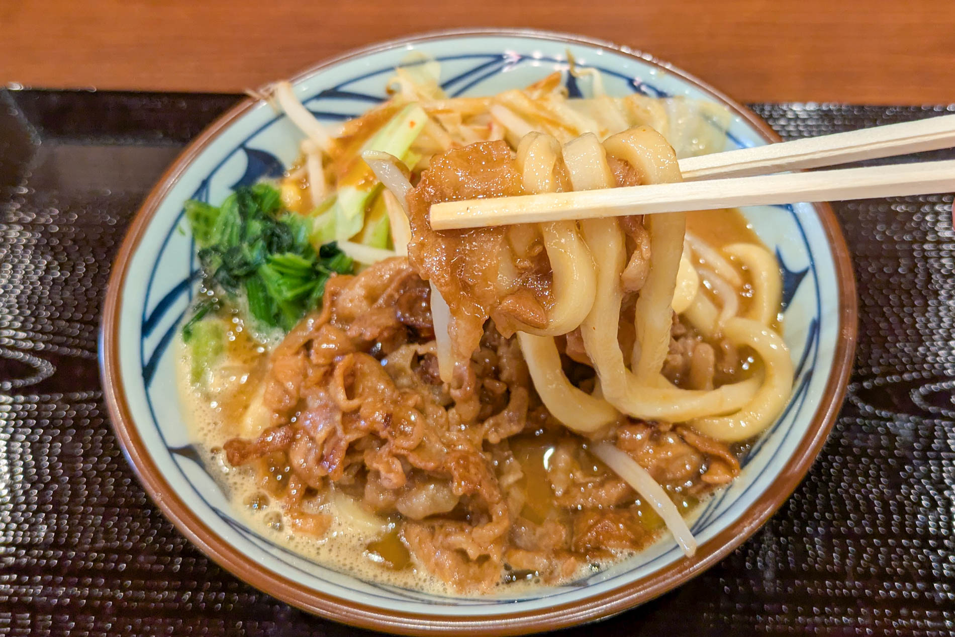 豚の甘じょっぱさと、だしの味噌の味わいがうまい！
