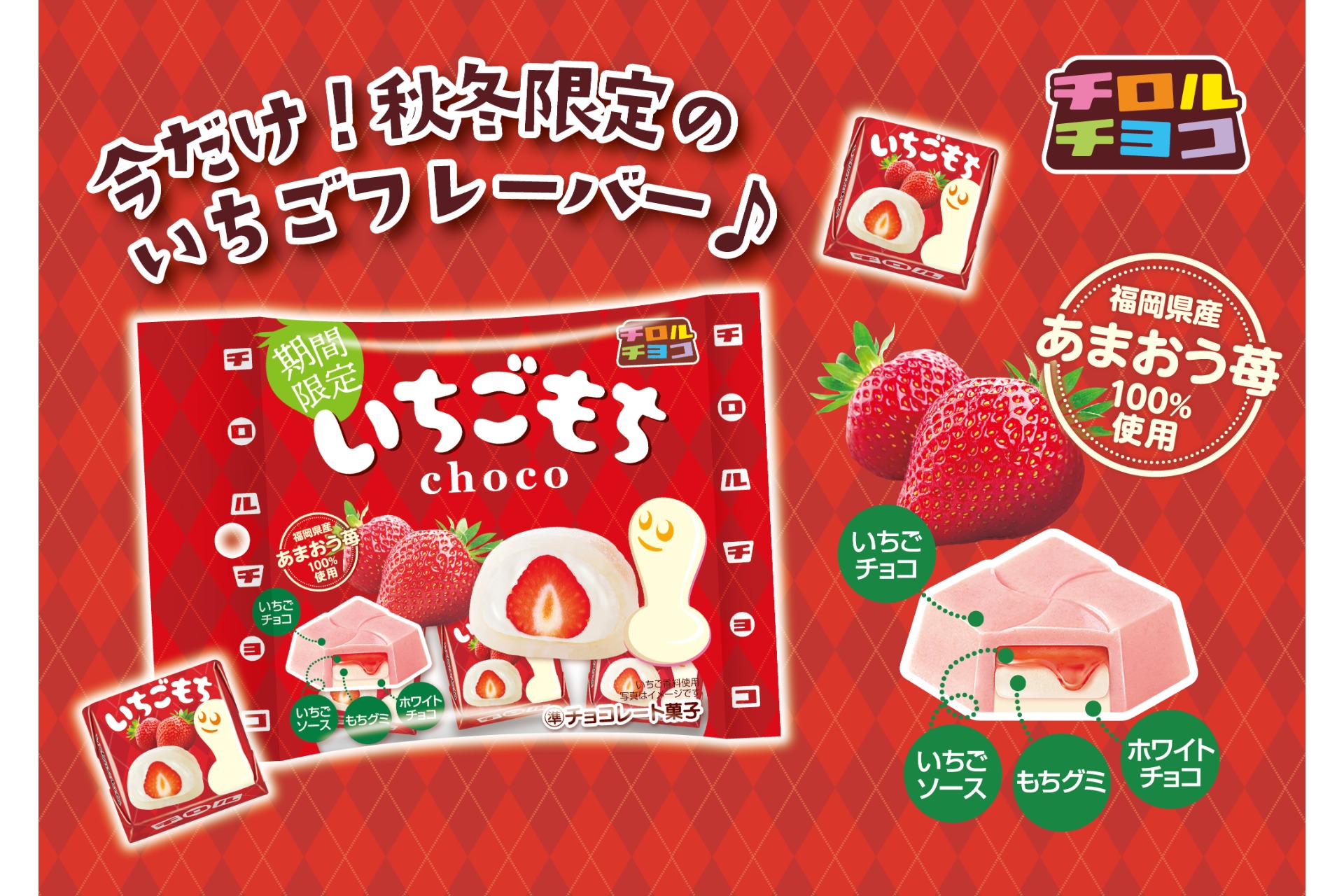 チロルチョコ「いちごもち〈袋〉」
