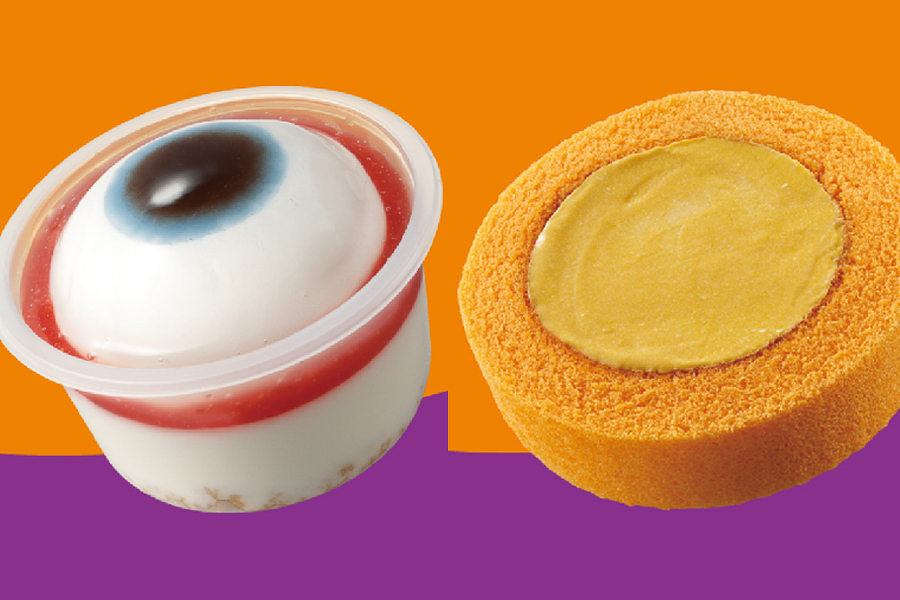ローソン「Uchi Cafe ローソンアイ・レアチーズ」「Uchi Cafe パンプキンロールケーキ」