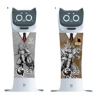 ゴジラ柄の限定ラッピングのネコロボ