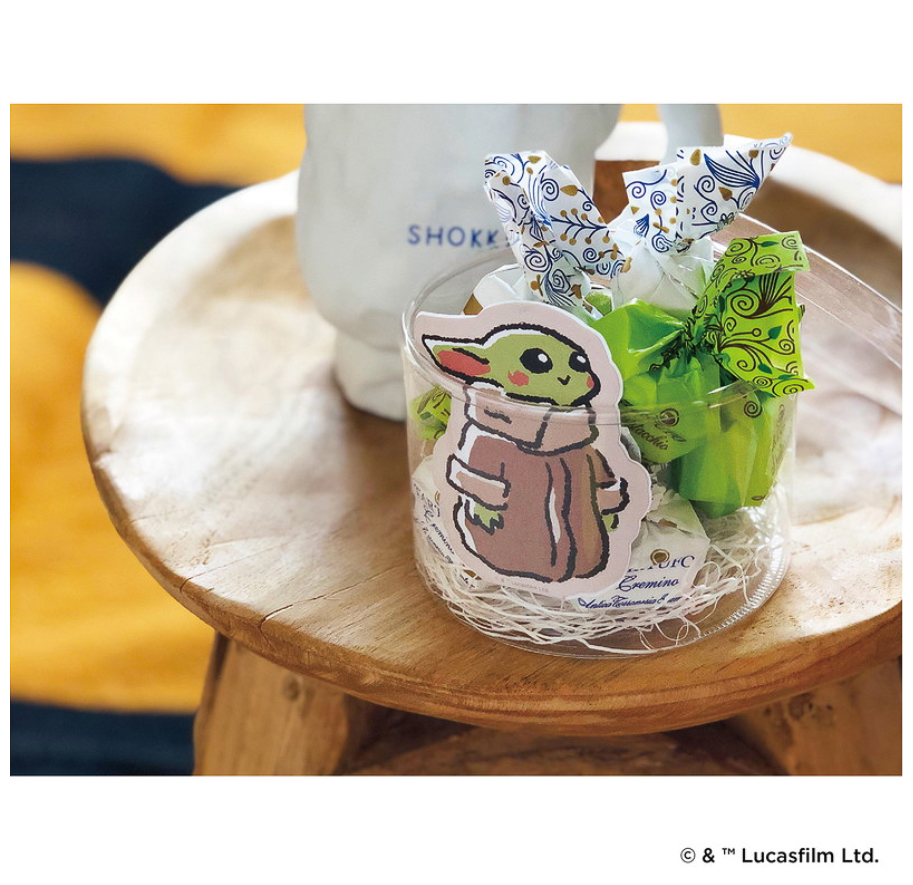 グローグーの形のふせんは、ちょっとしたメッセージにも最適