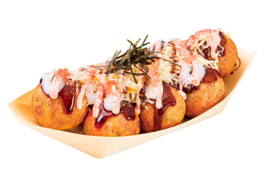 「焦がし醤油 もちチーズ明太」（8個入り、持ち帰り842円/店内858円）