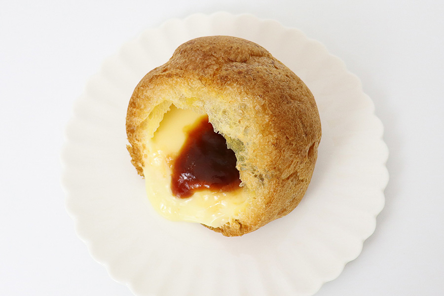 「絹ごしプリンシュー」の断面