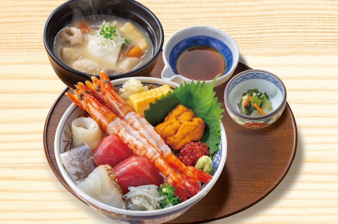 「九重（ここのえ）海宝（かいほう）丼膳」（2859円）