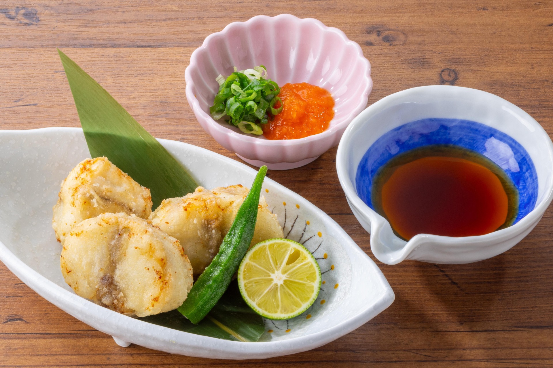 「北海道産 真ふぐの唐揚げ」（989円）