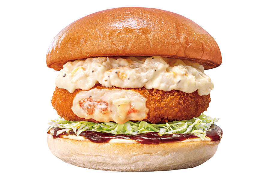 「タルデミえびグラタンバーガー」（560円）