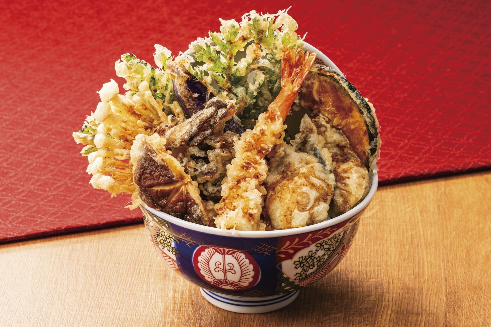 牡蠣ときのこの天丼