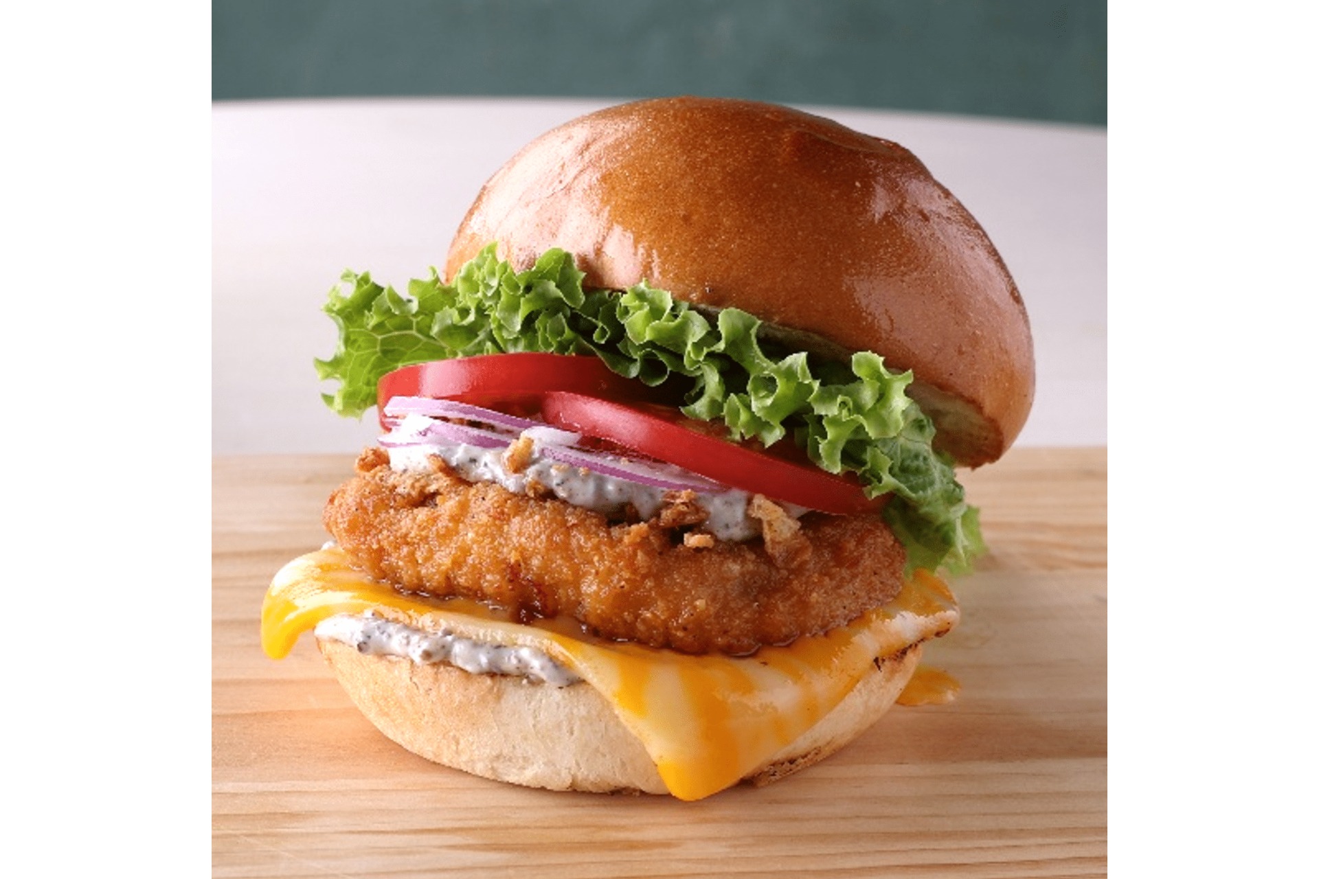 「トリュフ コルビージャック チキンバーガー」（1380円）