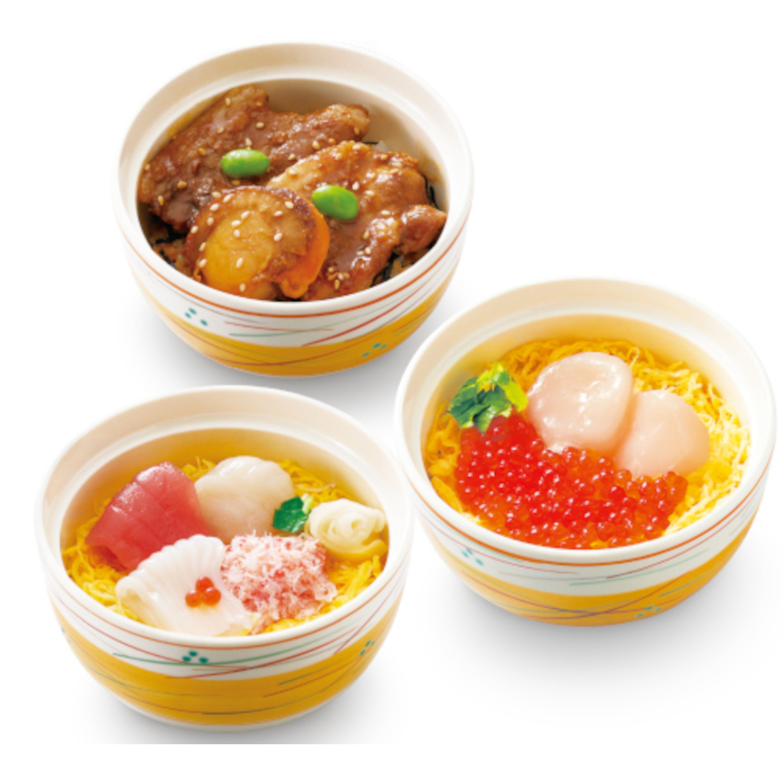 小丼3種