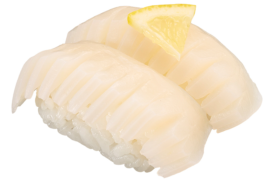 「大切りムラサキいか食べ比べ」（110円～）