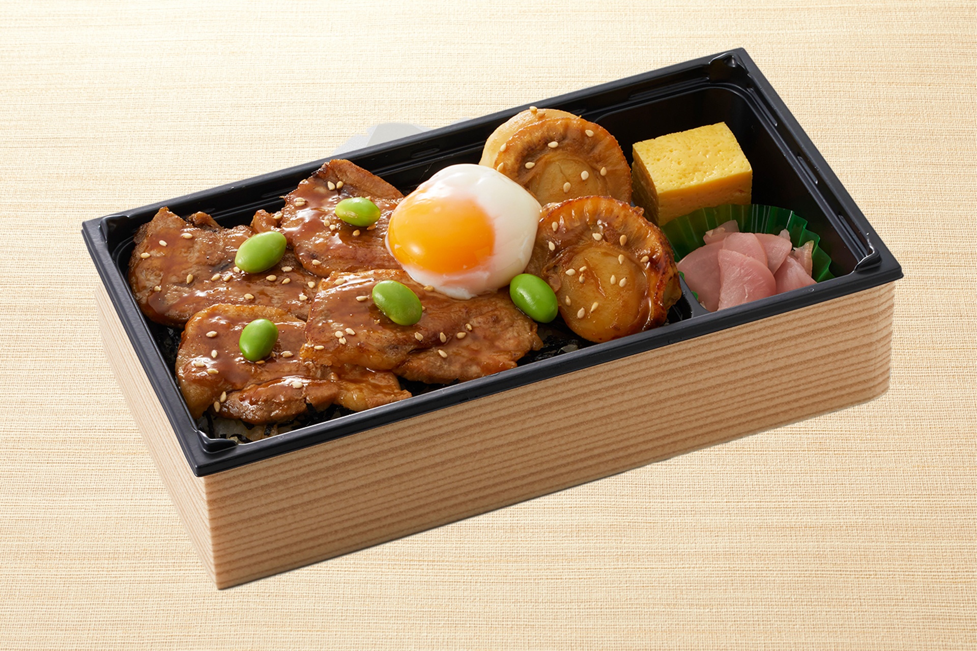 道産豚肩ロース＆帆立ステーキ重