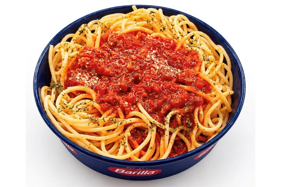 「ミートソーススパゲッティ」（398円）
