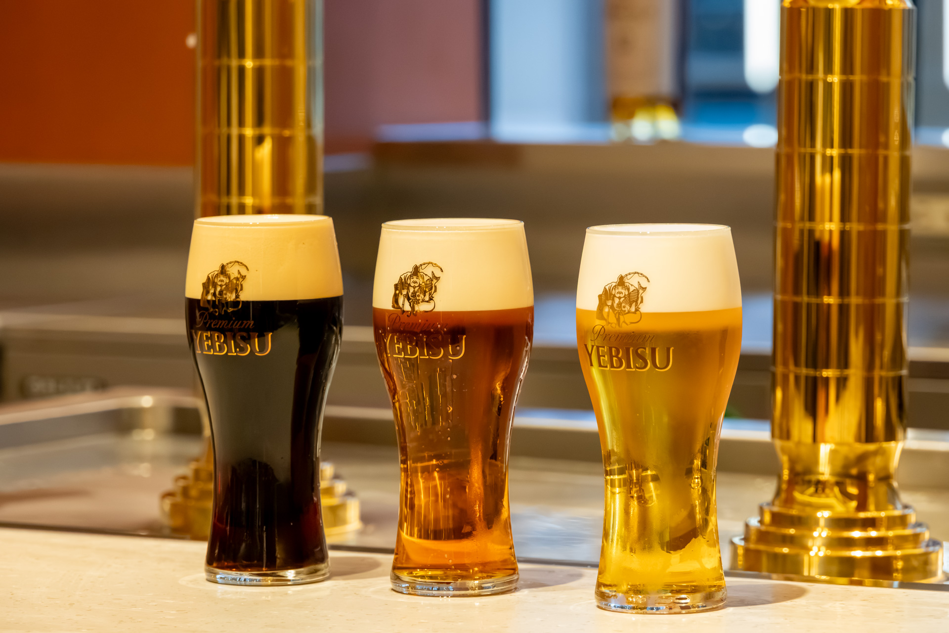 さまざまなヱビスビールが楽しめるのも同店の特徴