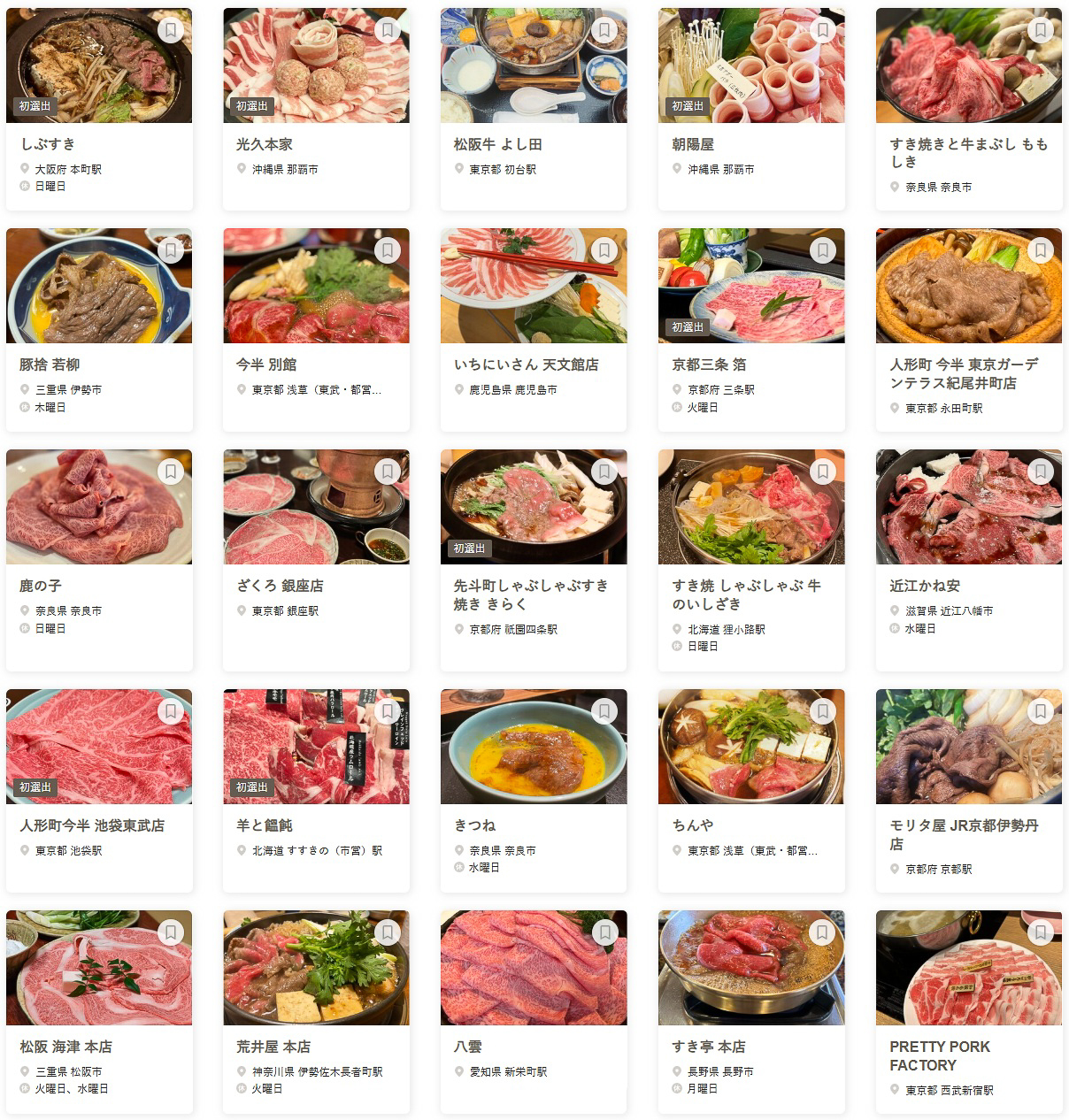「食べログ すき焼き・しゃぶしゃぶ 百名店 2026」に選ばれた100店