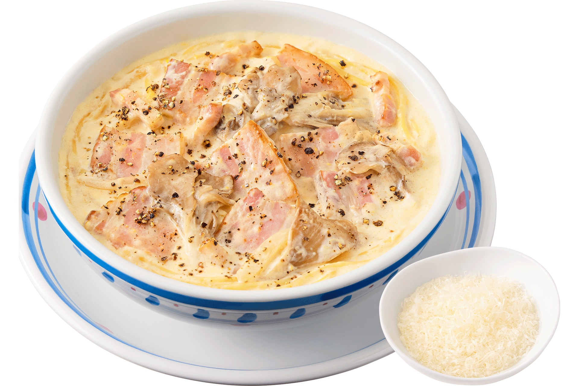 ～スープパスタ～ ごろごろベーコンのカルボナーラスープパスタ