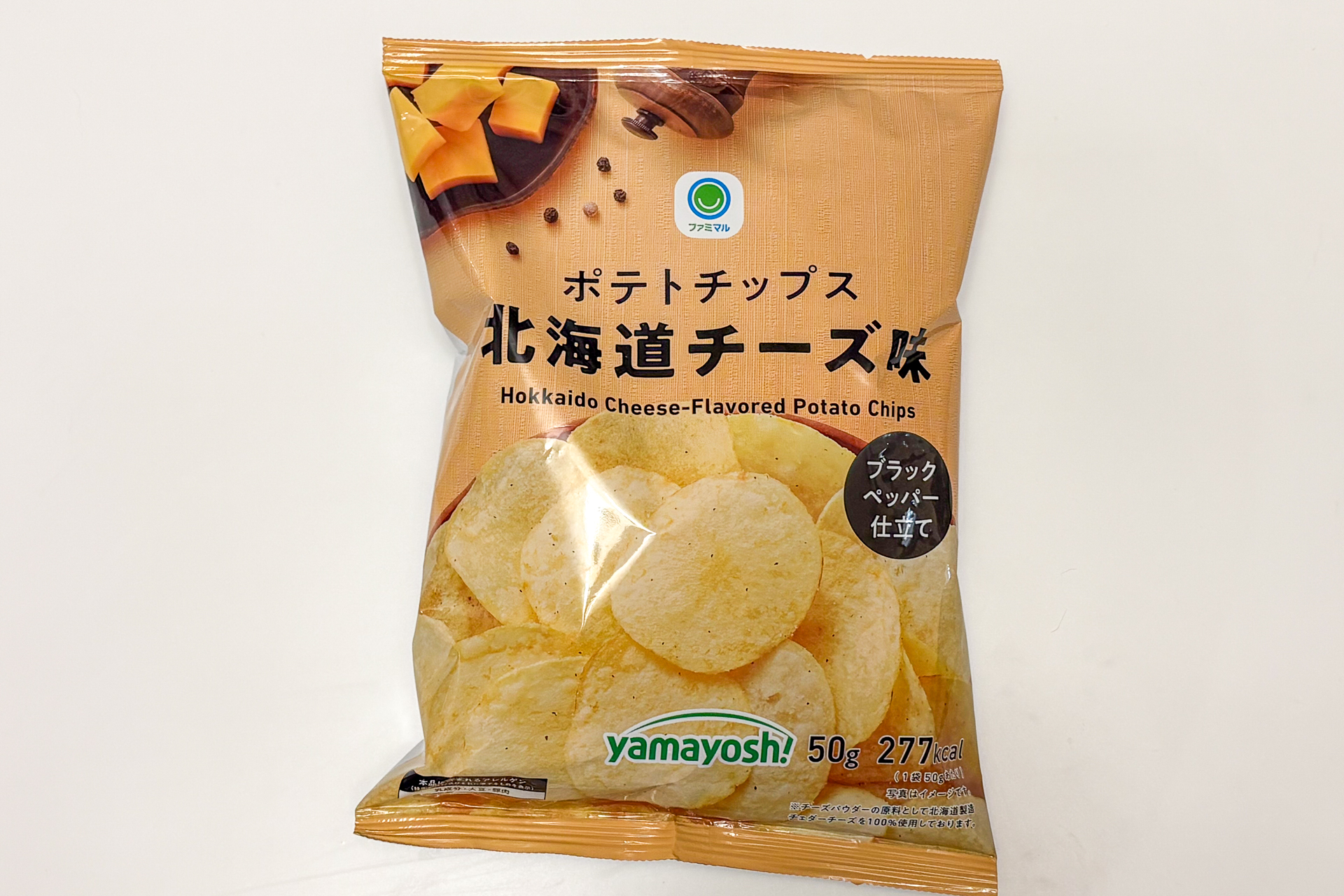 「ポテトチップス北海道チーズ味」（140円）