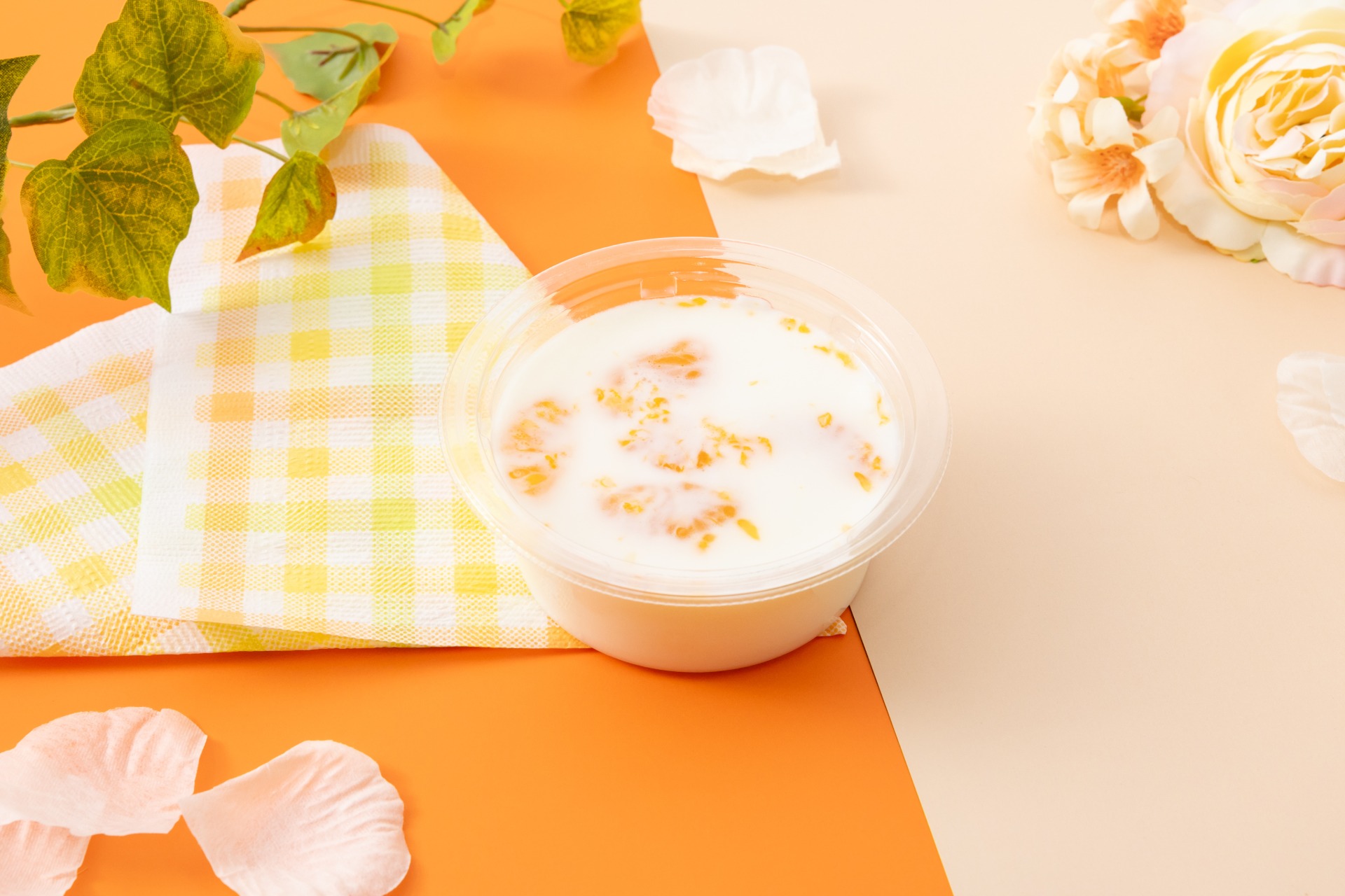 「濃厚牛乳寒天 北海道産牛乳使用」（270円）