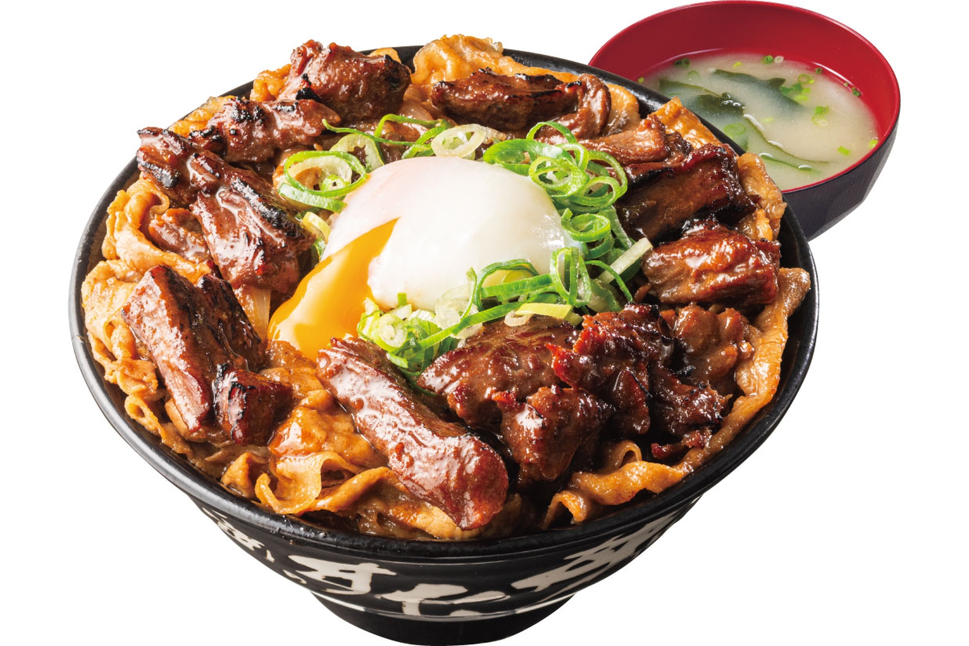 牛ハラミ豚バラすたみな焼肉丼 肉2倍盛り