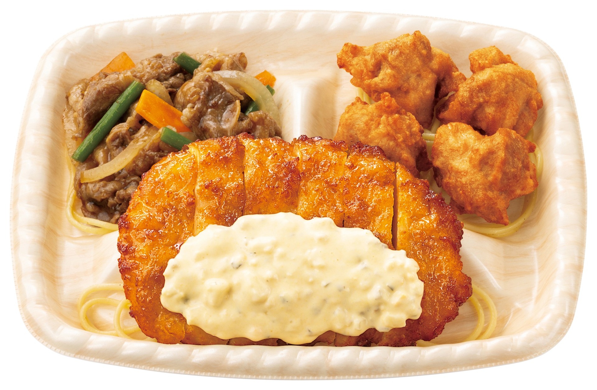好評販売中の「チキン南蛮シェア盛プレート」（1200円）