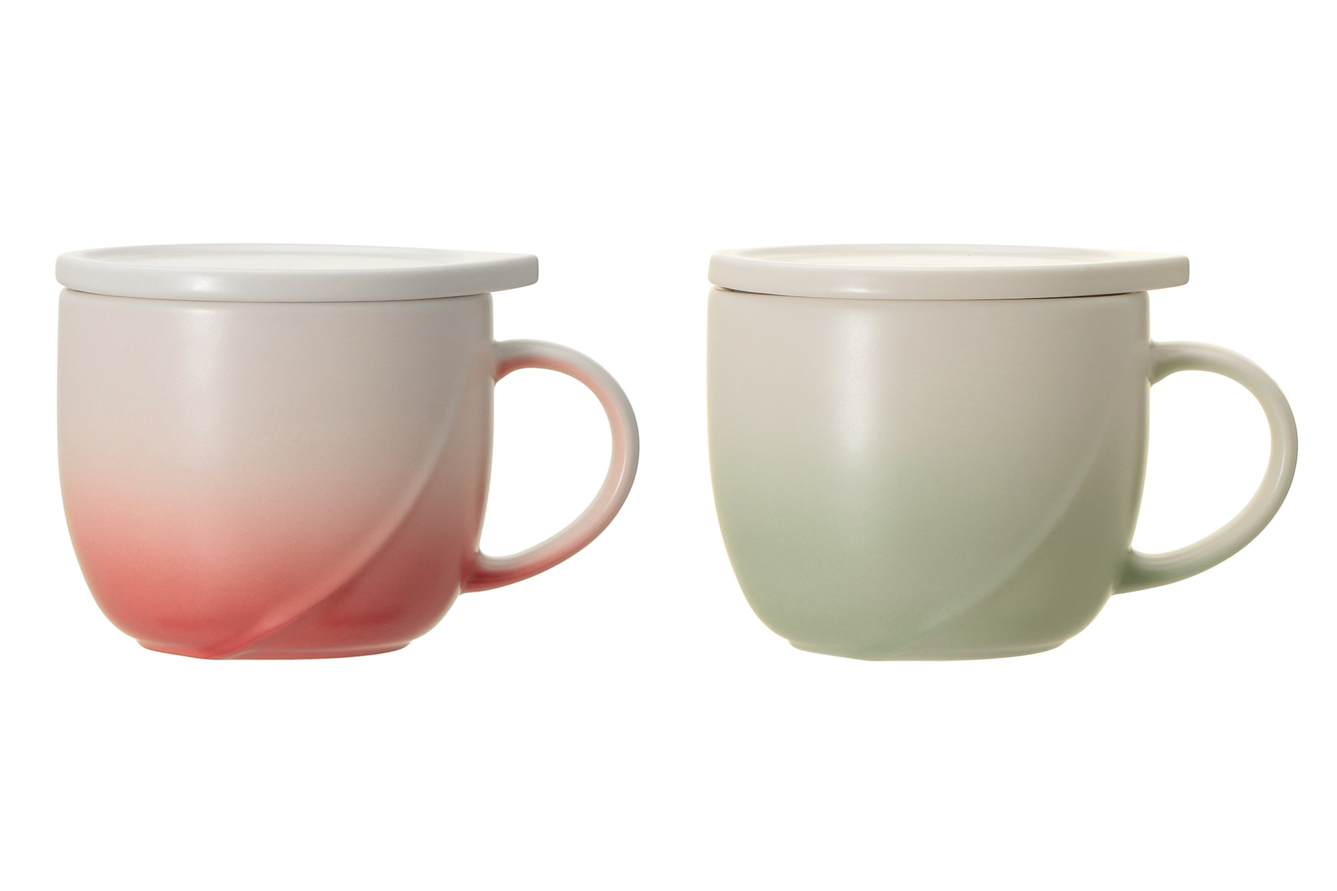 「TEAVANA マグ＆リッドリーフ レッド/グリーン296ml」（各4400円）
