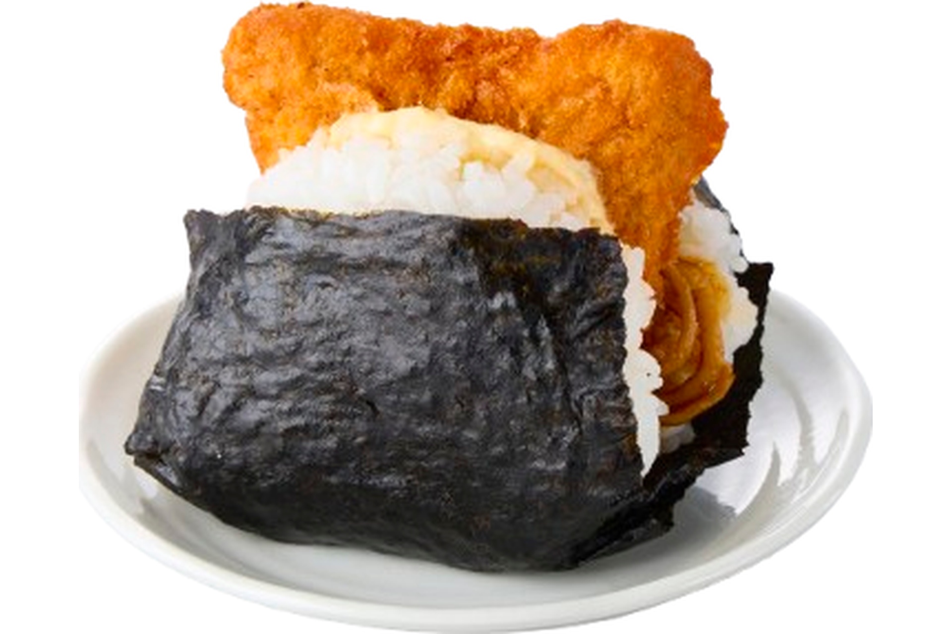 はみだしすぎィなアジフライ定食おにぎり
