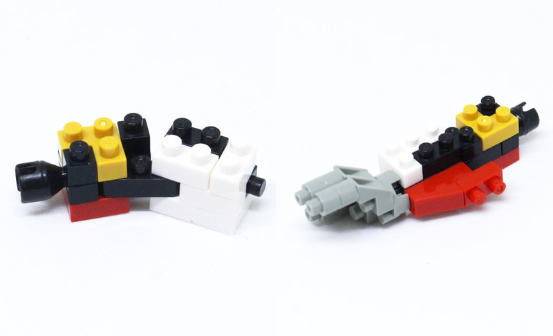 腕も同じブロックによって、ヒジが曲がるようになっている