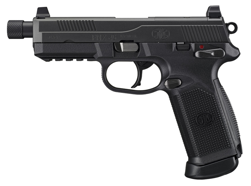 タンカラーの「FNX-45 タクティカル」のブラックバージョン。「マイクロプロサイト」や「CQフラッシュ」、「タクティカルサイレンザー」に対応している拡張性の高さがセールスポイント