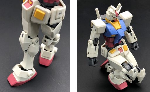 立て膝の姿勢もより自然に