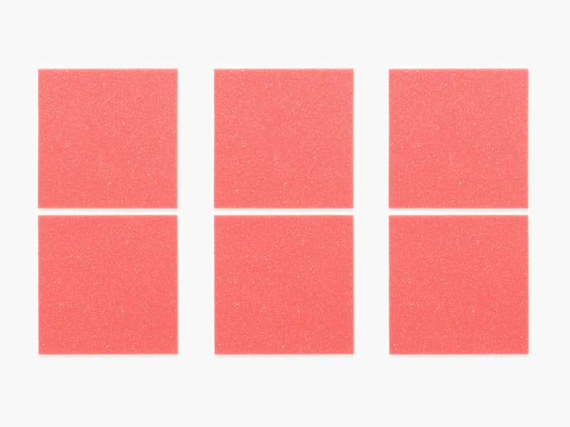 ブレーキスポンジセット (1mm レッド)