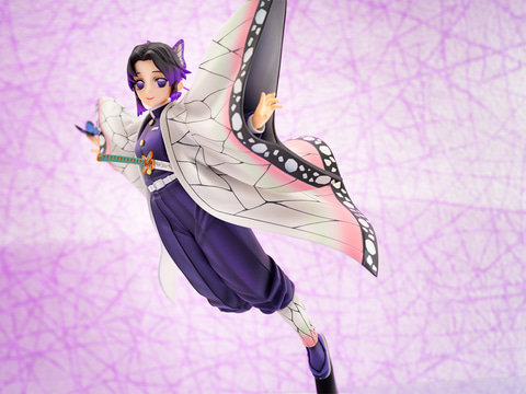 蟲柱 胡蝶 しのぶ 1/7フィギュア 鬼滅の刃」より、蟲柱「胡蝶しのぶ」の1/7スケールフィギュアが