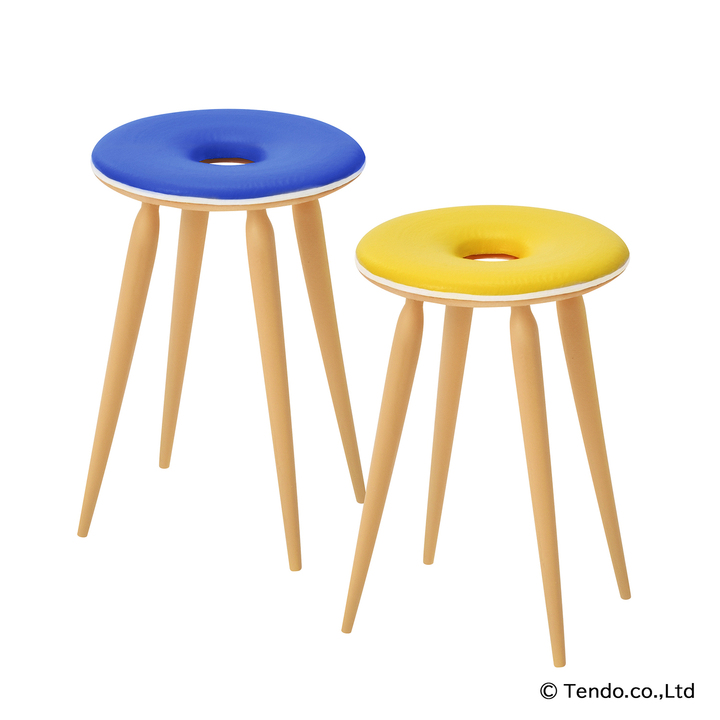 リングスツール（青/黄）