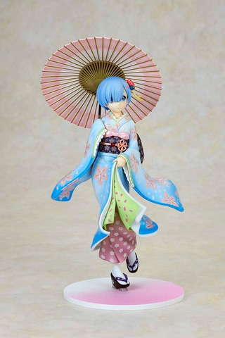 桜をまとった優美な姿。「リゼロ」より、フィギュア「レム 浮世絵Ver