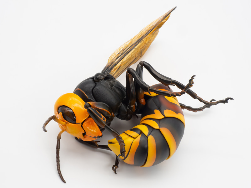 尾の部分もかなり内側に曲げることができる