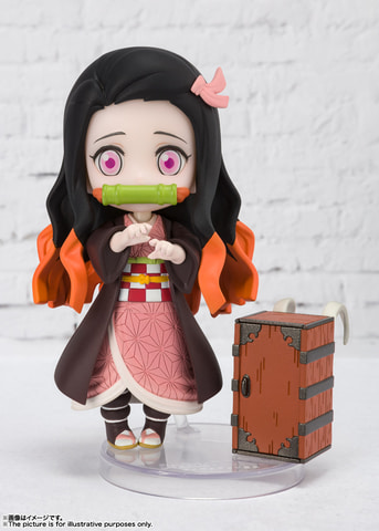 BANDAI - 鬼滅の刃　フィギュアーツ mini   炭治郎　禰豆子　善逸 Figuarts mini 鬼滅の刃3体セット(竈門炭治郎、竈門禰豆子、我妻