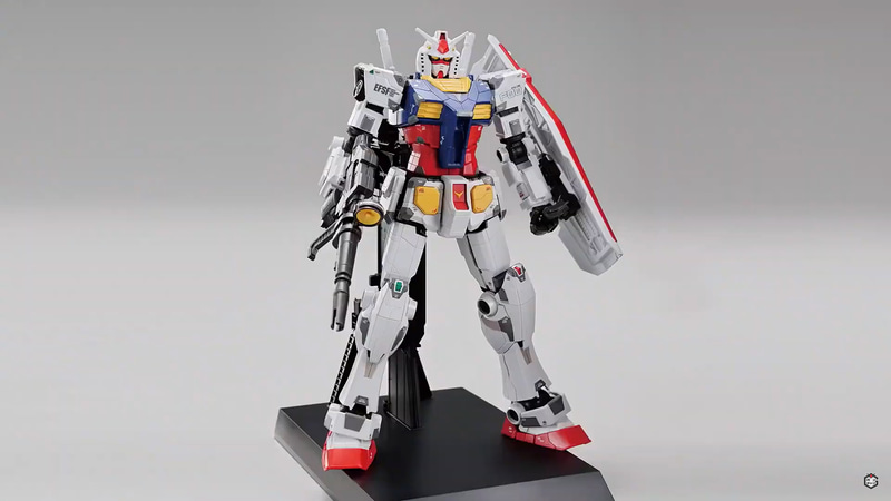 まさにGUNDAM FACTORY YOKOHAMAにある「RX-78F00 GUNDAM」がそのままガンプラに！