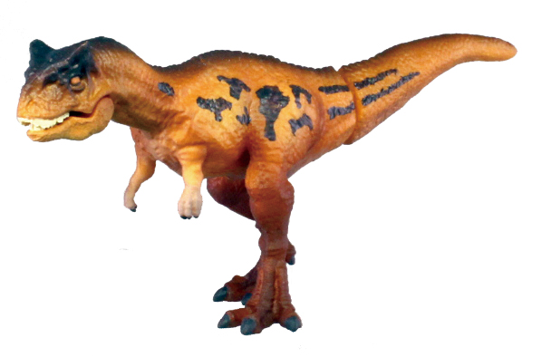 成長した大きさは約8m。肉食で皮膚のあとらしい化石も発見されている