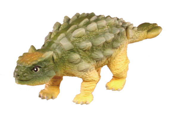 成長すると約8m。ごつごつとした背中を持つ、最大級のよろい竜とされている