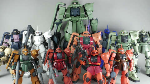 レビュー】ガンプラ「HG 1/144 シャア専用ザクII」レビュー 「素材の