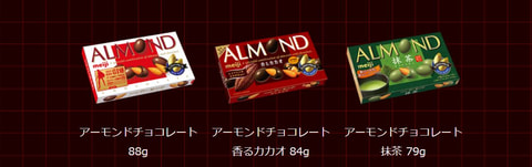 明治アーモンドチョコレートオリジナルカラーの「ジオング