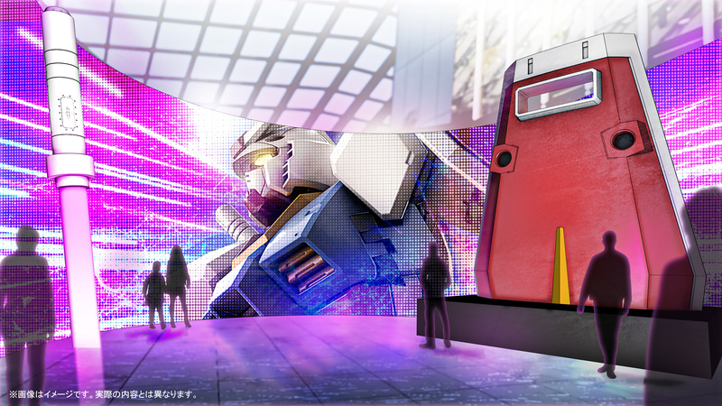 1/1スケールのビームサーベルとシールドの展示