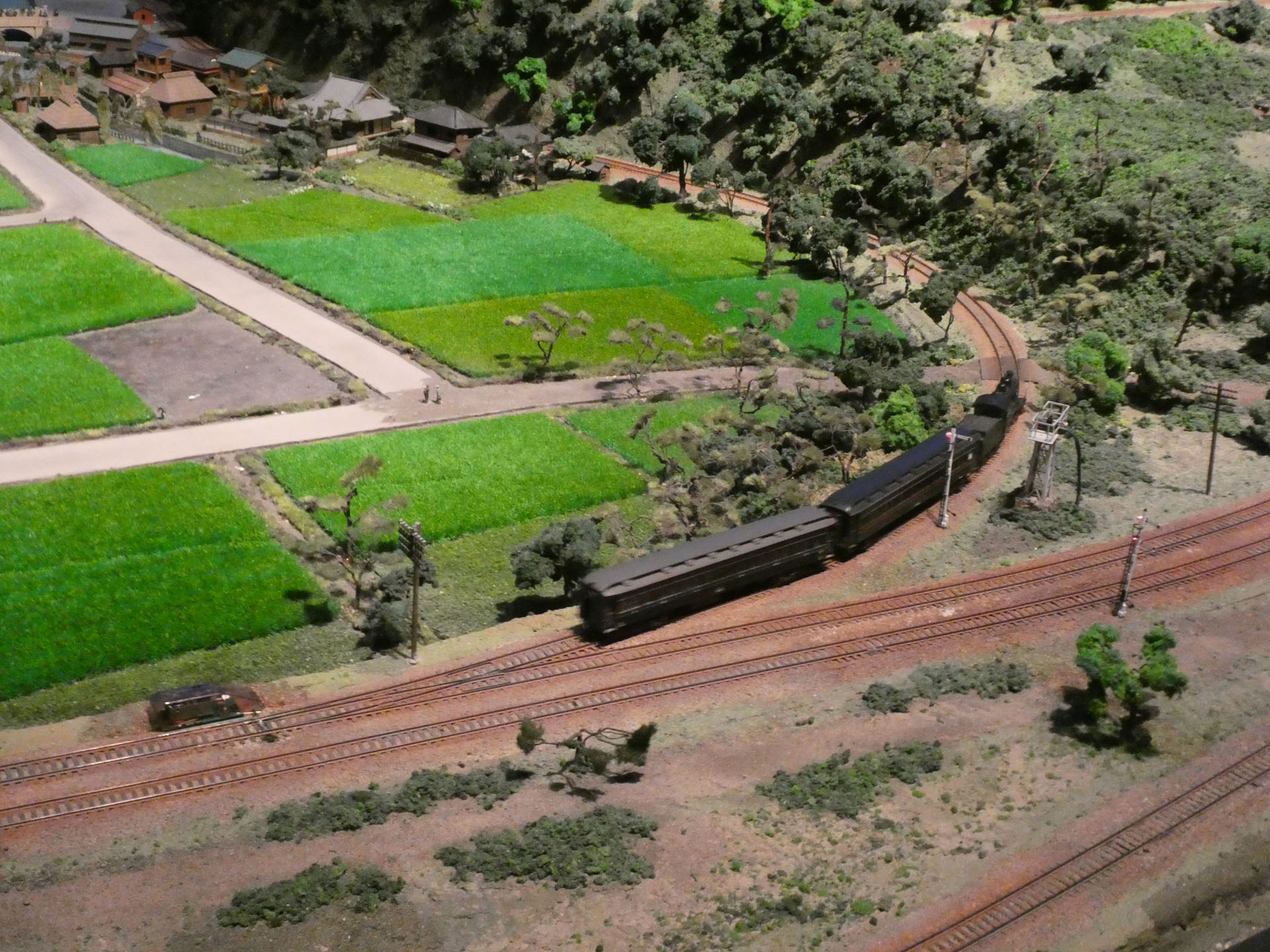 欧亜連絡列車が敦賀港線へ進む。