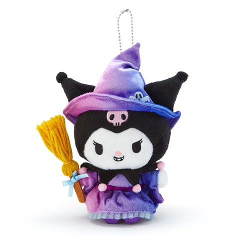 美品　シナモロール　ハロウィン　マスコット　ドラキュラ　レア　サンリオ サンリオ」シナモロール、ハローキティたちが黒基調の衣装で