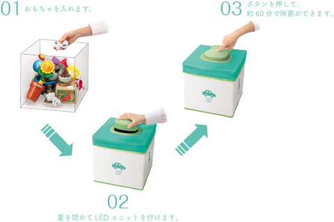 除菌ができるおもちゃ箱 除菌box Joyking 9月末登場 スマホやエコバッグなどにも使用できる Hobby Watch