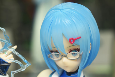 小型キャラクター フィギュア 白 青 特別企画】碧き閃光の科学者（サイバネティシャン）が1/7